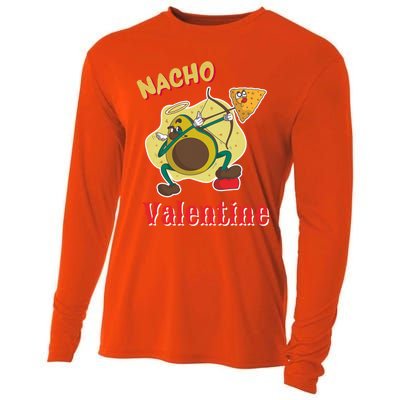 Nachogiftvalentine Avocado Cupid Nacho Chip Salsa Food Lover Gift Cooling Performance Long Sleeve Crew