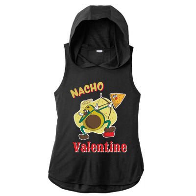 Nachogiftvalentine Avocado Cupid Nacho Chip Salsa Food Lover Gift Ladies PosiCharge Tri-Blend Wicking Draft Hoodie Tank