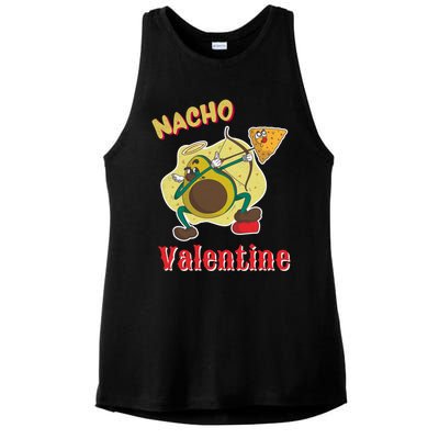 Nachogiftvalentine Avocado Cupid Nacho Chip Salsa Food Lover Gift Ladies PosiCharge Tri-Blend Wicking Tank