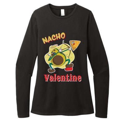 Nachogiftvalentine Avocado Cupid Nacho Chip Salsa Food Lover Gift Womens CVC Long Sleeve Shirt