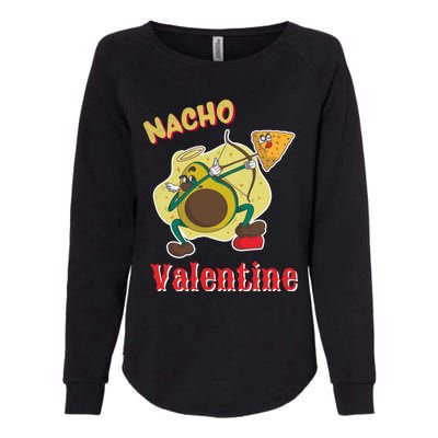 Nachogiftvalentine Avocado Cupid Nacho Chip Salsa Food Lover Gift Womens California Wash Sweatshirt