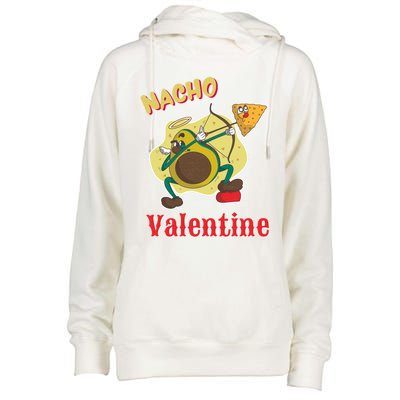 Nachogiftvalentine Avocado Cupid Nacho Chip Salsa Food Lover Gift Womens Funnel Neck Pullover Hood