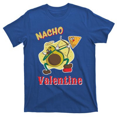 Nachogiftvalentine Avocado Cupid Nacho Chip Salsa Food Lover Gift T-Shirt