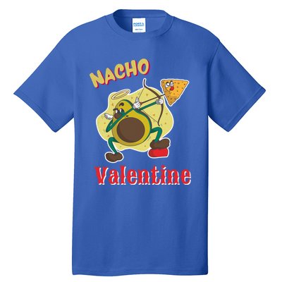 Nachogiftvalentine Avocado Cupid Nacho Chip Salsa Food Lover Gift Tall T-Shirt