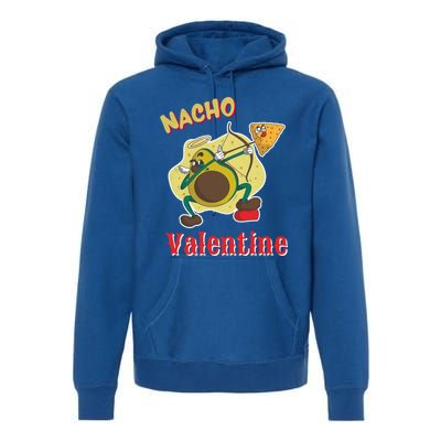 Nachogiftvalentine Avocado Cupid Nacho Chip Salsa Food Lover Gift Premium Hoodie