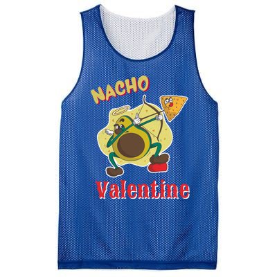 Nachogiftvalentine Avocado Cupid Nacho Chip Salsa Food Lover Gift Mesh Reversible Basketball Jersey Tank