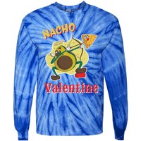 Nachogiftvalentine Avocado Cupid Nacho Chip Salsa Food Lover Gift Tie-Dye Long Sleeve Shirt