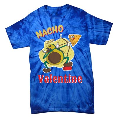 Nachogiftvalentine Avocado Cupid Nacho Chip Salsa Food Lover Gift Tie-Dye T-Shirt