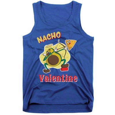 Nachogiftvalentine Avocado Cupid Nacho Chip Salsa Food Lover Gift Tank Top