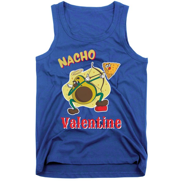 Nachogiftvalentine Avocado Cupid Nacho Chip Salsa Food Lover Gift Tank Top