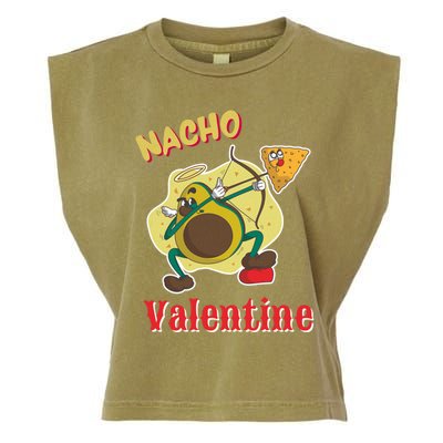 Nachogiftvalentine Avocado Cupid Nacho Chip Salsa Food Lover Gift Garment-Dyed Women's Muscle Tee