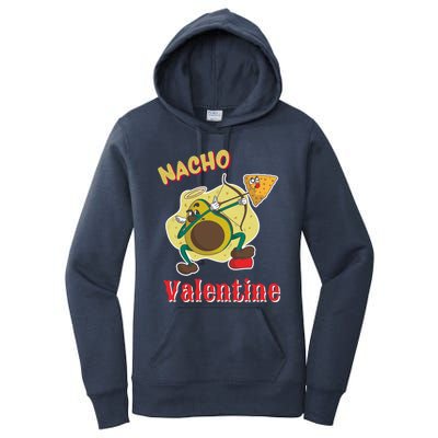 Nachogiftvalentine Avocado Cupid Nacho Chip Salsa Food Lover Gift Women's Pullover Hoodie