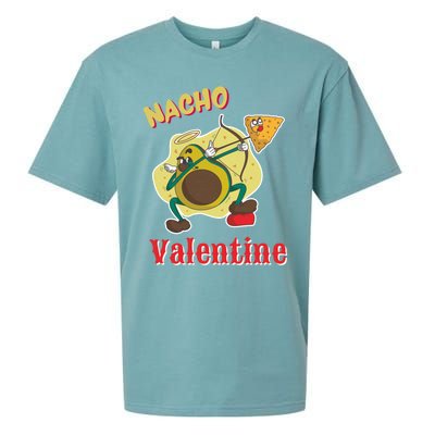 Nachogiftvalentine Avocado Cupid Nacho Chip Salsa Food Lover Gift Sueded Cloud Jersey T-Shirt