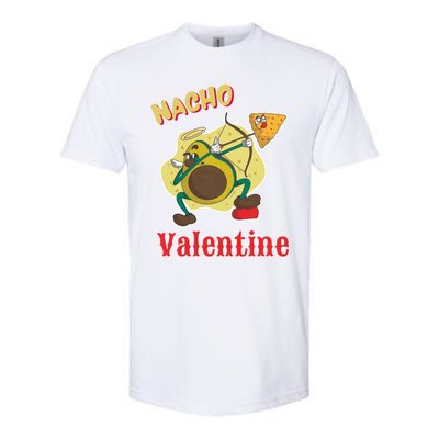 Nachogiftvalentine Avocado Cupid Nacho Chip Salsa Food Lover Gift Softstyle CVC T-Shirt