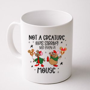 Not A Creature Was Stirring Not Even A Mouse Jaq And Gus Christmas Coffee Mug