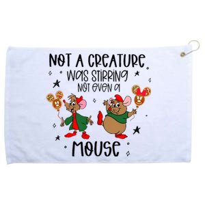 Not A Creature Was Stirring Not Even A Mouse Jaq And Gus Christmas Grommeted Golf Towel