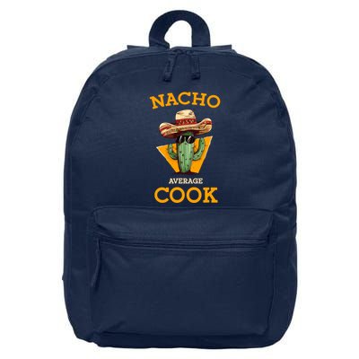 Nacho Average Cook Funny Mexican Chef Joke Cindo De Mayo 16 in Basic Backpack