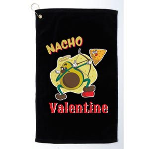 Nachogiftvalentine Avocado Cupid Nacho Chip Salsa Food Lover Gift Platinum Collection Golf Towel