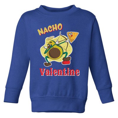 Nachogiftvalentine Avocado Cupid Nacho Chip Salsa Food Lover Gift Toddler Sweatshirt