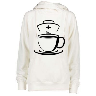 Nurse And Coffee For Nurses Who Love Coffee Cool Gift Womens Funnel Neck Pullover Hood