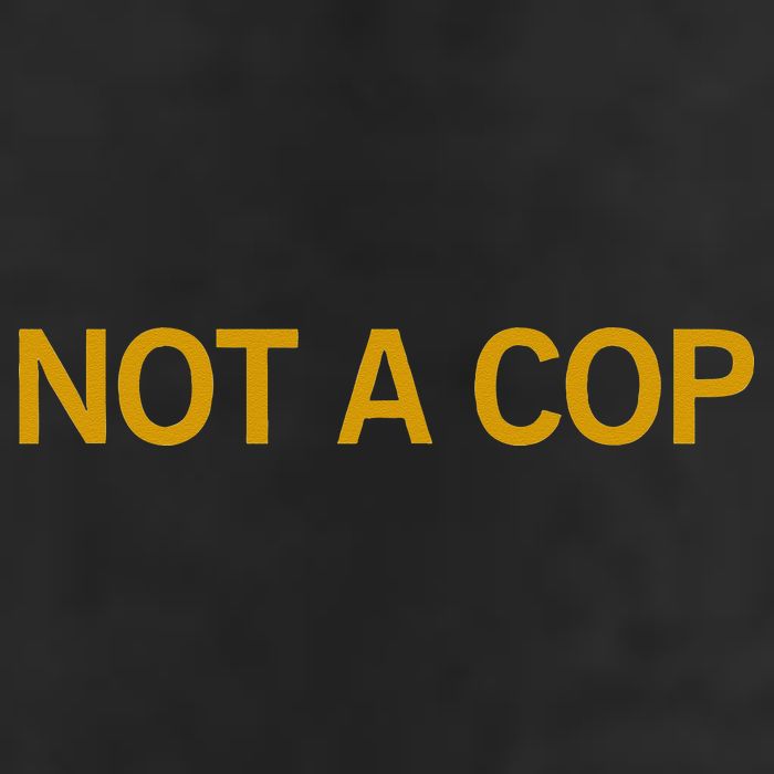 Not A Cop Funny Police Adult Drive Performance Visor