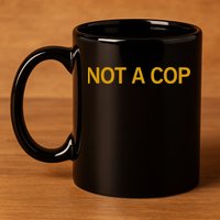Not A Cop Funny Police 11oz C Handle Ceramic Mug