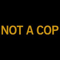 Not A Cop Funny Police Zip Tote Bag