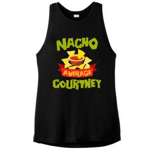 NACHO AVERAGE COURTNEY Funny Birthday Personalized Name Gift Ladies PosiCharge Tri-Blend Wicking Tank