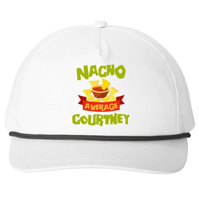 NACHO AVERAGE COURTNEY Funny Birthday Personalized Name Gift Snapback Five-Panel Rope Hat