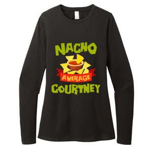 NACHO AVERAGE COURTNEY Funny Birthday Personalized Name Gift Womens CVC Long Sleeve Shirt