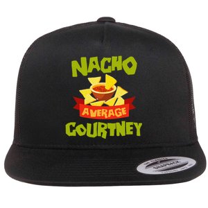 NACHO AVERAGE COURTNEY Funny Birthday Personalized Name Gift Flat Bill Trucker Hat