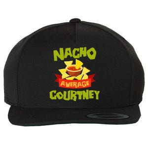 NACHO AVERAGE COURTNEY Funny Birthday Personalized Name Gift Wool Snapback Cap