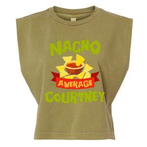 NACHO AVERAGE COURTNEY Funny Birthday Personalized Name Gift Garment-Dyed Women's Muscle Tee