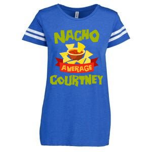 NACHO AVERAGE COURTNEY Funny Birthday Personalized Name Gift Enza Ladies Jersey Football T-Shirt