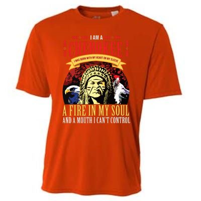 Native American Cherokee Indigenous Peoples Day Cooling Performance Crew T-Shirt