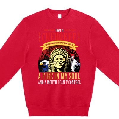 Native American Cherokee Indigenous Peoples Day Premium Crewneck Sweatshirt