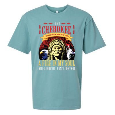 Native American Cherokee Indigenous Peoples Day Sueded Cloud Jersey T-Shirt