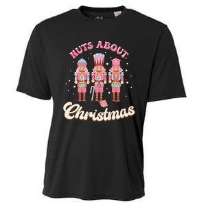 Nuts About Christmas Funny Christmas Nutcracker Cooling Performance Crew T-Shirt