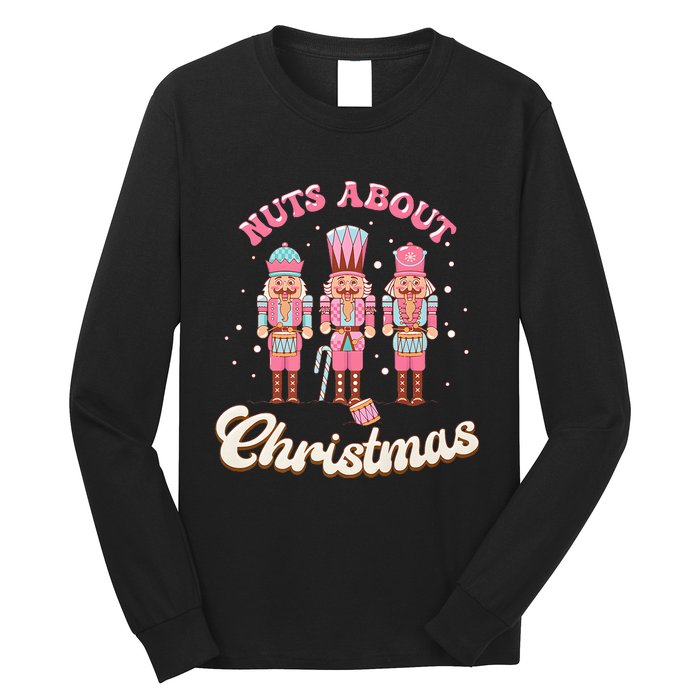 Nuts About Christmas Funny Christmas Nutcracker Long Sleeve Shirt