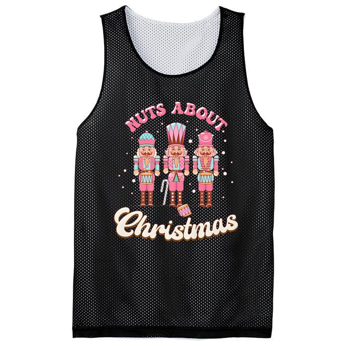 Nuts About Christmas Funny Christmas Nutcracker Mesh Reversible Basketball Jersey Tank