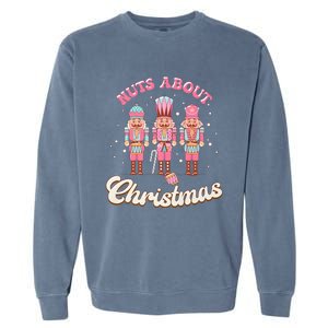 Nuts About Christmas Funny Christmas Nutcracker Garment-Dyed Sweatshirt