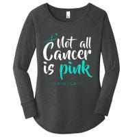 Not All Cancer Is Pink Ovarian Cancer Awareness Women's Perfect Tri Tunic Long Sleeve Shirt