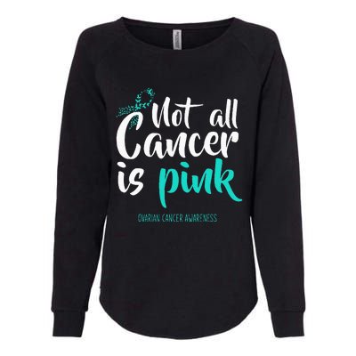 Not All Cancer Is Pink Ovarian Cancer Awareness Womens California Wash Sweatshirt