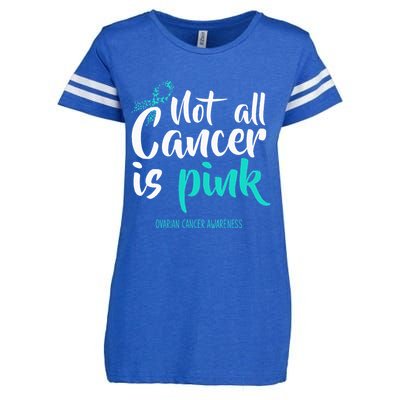 Not All Cancer Is Pink Ovarian Cancer Awareness Enza Ladies Jersey Football T-Shirt