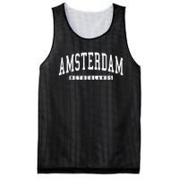 Netherlands Amsterdam City Mesh Reversible Basketball Jersey Tank