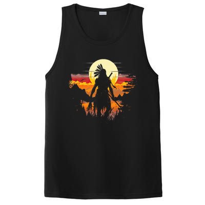 Native American Chief Tribes Culture Sacred Sioux PosiCharge Competitor Tank