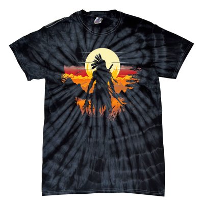 Native American Chief Tribes Culture Sacred Sioux Tie-Dye T-Shirt