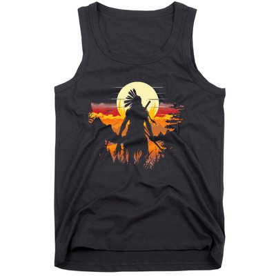 Native American Chief Tribes Culture Sacred Sioux Tank Top