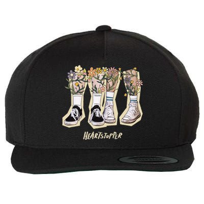 Nick And Charlie Walking Flowers Chest Wool Snapback Cap