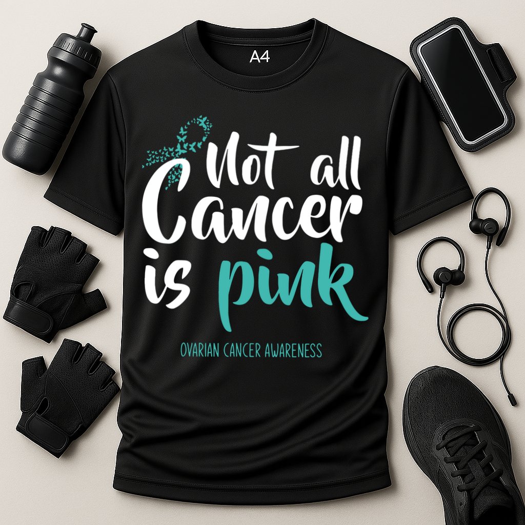 Not All Cancer Is Ovarian Cancer Awareness Cooling Performance Crew T-Shirt